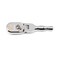 GEARWRENCH 38 Drive 120XP Full Polish Chrome Stubby Flex Head Teardrop Ratchet 81212XP