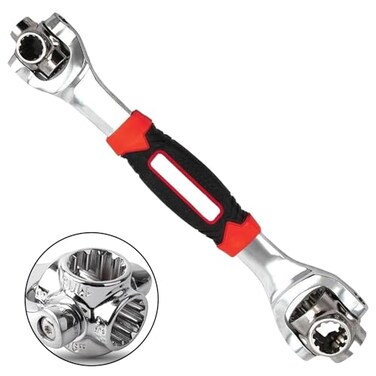 AIMIXUN 48 in 1 Socket Wrench Universal Stainless Steel Multifunction Wrench with 360 Degree Rotating Head Spanner Tool for Home Car Bicycle Repair