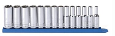 GEARWRENCH 14 Piece 38 Drive 6 Pt Deep Socket Set Metric 80554