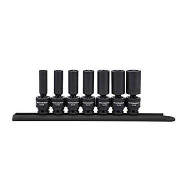 GEARWRENCH 7 Pc 38 Drive 6 Pt Deep Universal Impact SAE Socket Set 84923N