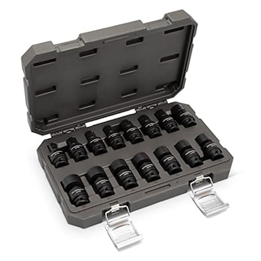 GEARWRENCH 15 Piece 38inch Drive 6 Point Universal Impact Socket Set Metric 84918N