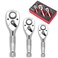 TOMMARS Stubby Ratchet Set 14 38 12 Drive Ratchet Handle Wrench 72Tooth QuickRelease Reversible Gift for Men Mechanic Hand Tools