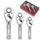 TOMMARS Stubby Ratchet Set 14 38 12 Drive Ratchet Handle Wrench 72Tooth QuickRelease Reversible Gift for Men Mechanic Hand Tools