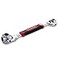 Lichamp 48in1 Socket Wrench Flexible Multi Functional Dog Bone with Rubber Handle 360 Degree Rotating Head Any Size Standard Span for Auto Repair and More
