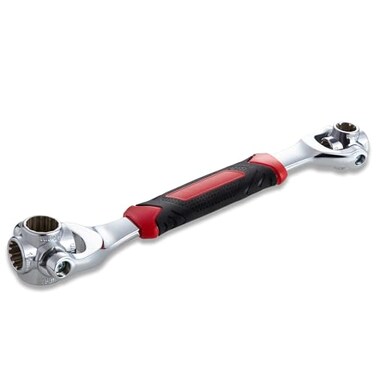 Lichamp 48in1 Socket Wrench Flexible Multi Functional Dog Bone with Rubber Handle 360 Degree Rotating Head Any Size Standard Span for Auto Repair and More