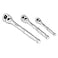 Neiko 03000A 100Tooth QuickRelease RatchetWrench Set 14Inch 38Inch and 12InchDrive Ratchets 36Degree Swing CrMo Steel 3Piece Set