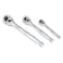 Neiko 03000A 100Tooth QuickRelease RatchetWrench Set 14Inch 38Inch and 12InchDrive Ratchets 36Degree Swing CrMo Steel 3Piece Set