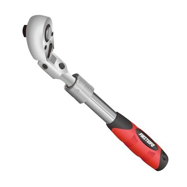 FIRSTINFO TOOLS FIT YOUR NEEDS FIRSTINFO F3222NC 38Inch Drive Locking Flexible Extendable Ratchet Wrench Reversible SoftGrip with 72Tooth Geared Action Length 102 to 141 inches