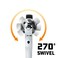 Powerbuilt Swivel Head Ratchet 38 Inch Drive Hand Tools Rotating 72 Tooth 5 Degree Swing Compact Tight Spaces 649941