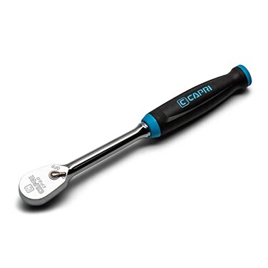 Capri Tools 12 in Drive Fine 90Tooth Ratchet Ergonomic Soft Grip 11 in Long