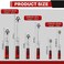Gisafai 3 Pieces Extendable Ratchet Set 14 38 12 Inch Drive Retractable Socket Wrench 72 Tooth Quick Release Reversible Gear Torque Spanner Ratchet Wrenches Set with Soft Grip Handle