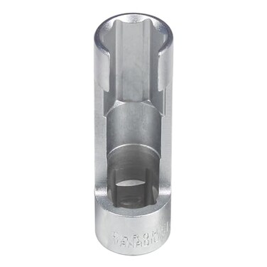 TradeINArt 17MM 12DR Diesel Injector Fuel Line Socket Set Difficult Access Flare Nut Wrench Spanner for Wired Temperature Sensors Thermo Switches ABS Tube Master Cylinder Coolant etc