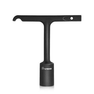 Pronese Penta Wrench with THandleHeavy Duty Lineman Wrench made by CrMo steelthe key for Pentagon Curb Boxes