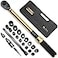YIYEIE 22PCS Torque Wrench Set 12 Drive 10180 ftlb1362441 Nm Click Torque Wrench with Impact Sockets 1 ftlbs Micro 72Tooth Ratchet Quick Release Head Master Torque Tool for Car Repair