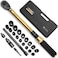 YIYEIE 22PCS Torque Wrench Set 12 Drive 10180 ftlb1362441 Nm Click Torque Wrench with Impact Sockets 1 ftlbs Micro 72Tooth Ratchet Quick Release Head Master Torque Tool for Car Repair