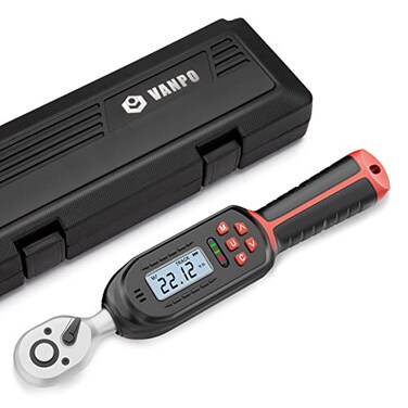 VANPO 14 Inch Digital Torque Wrench 11221 Ftlbs1530Nm with Preset Values 2 Accuracy Buzzer and LED Notification Small Electronic Torque Wrench for Bicycles