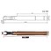 UU TOJOIN TOJOIN 1 pcs SMA Torque Wrench for RF Connector 8 inlbs 09 Nm Opening 8mm 516 for SMA 35mm292mm Adapter Convertor Portable Spanner for Professionals Industry Brown