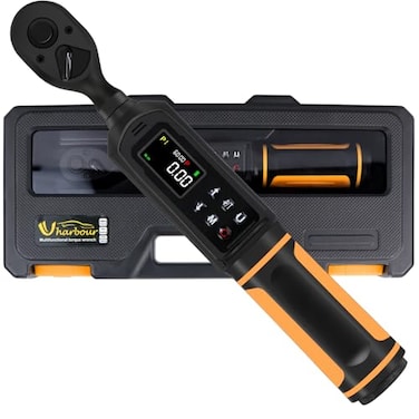 Uharbour Digital Torque Wrench 38 Drive 0664429Ftlbs0960Nm Range Electric Torque Wrench with Dual Direction Ratchet 1 Accuracy with Vibration Buzzer and LED Alert