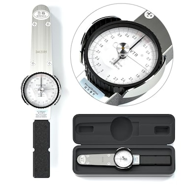 WQV Dial Torque Wrench 033 Nm Dial Torque Wrench 14 inch pound Dial Torque Wrench Precision Torque Meter Division 003 Nm Accuracy 3