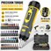 Bore Baby Torque Wrench Screwdriver Set1070 Inch Pounds 40 S2 Bits HexTorx FlatPhillipSquare and Torx Security Bits for Accurizing Scope Mounting Bicycle Repairing and Maintenance 42PC