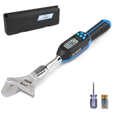 Wisscool Adjustable Digital Torque Wrench 5996 ftlb68135 Nm Hvac Torque Wrench with 42mm Jaw 2 Accuracy Vibration Buzzer and LED Indicator for Split AC Moto Car