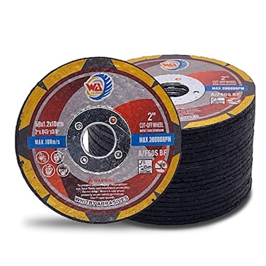 Whitby Abrasives WA 20PACK 2x 0045x38 Thin Cutting Wheels Metal and Stainless Steel Cut Off Discs for Die Grinders or Mini Benchtop Chop Saws 2Inch x 125 x 38