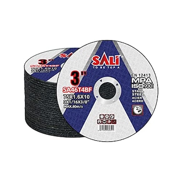 SALI 25 Pack Cut Off Wheels 3 Inch General Purpose Metal Cutting Wheel for 3 in Angle Grinders and Die Grinders Cutting Disc Aggressive Cutting 3 x 116 x 38 Operating Up to 20380 RPM and 80 MS