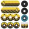 PRETEC 26 Packs Angle Grinder Cutting Flap Grinding Disc Wheel 4 12in Inches 20 Packs 45x14x78 Cut off Wheels3 Packs 45x78 60 Grit Flap Discs 3 Packs 45x125x78 Grinding Wheels
