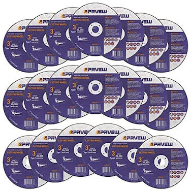 PRVEW 20Pack Die Grinder Cut Off Wheel 3 Inch 3 x116 x38 Quality Cutting Wheel Cutting Disc for MetalStainless Steel