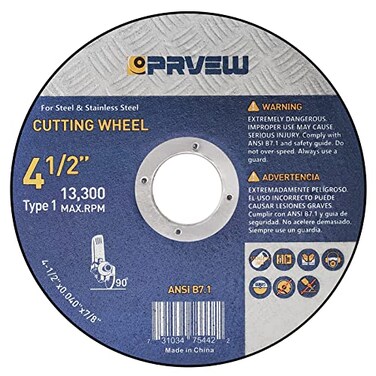 PRVEW 60Pack Cut Off Wheels 4 12 Inch45x004x78 Angle Grinder Cutting Wheel Cutting Disc45 Inch Cut Off Wheel for MetalStainless Steel Grinder Wheels for General Purpose Metal Cutting