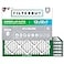 Filterbuy 12x12x1 Air Filter MERV 8 Essential Dust Allergy Defense 6Pack Electrostatic Pleated HVAC AC Furnace Filters Replacement Made in USA Actual Size 1175 x 1175 x 075