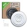 Handua Fits 6 Inch Neck Air Duct Steel Round Air Supply Diffuser for Ceiling by 6 Neck Steel Butterfly DamperHandle Included Round Diffuser Vent Cover White Outer Dimension 91516
