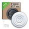 Handua Fits 6 Inch Neck Air Duct Steel Round Air Supply Diffuser for Ceiling by 6 Neck Steel Butterfly DamperHandle Included Round Diffuser Vent Cover White Outer Dimension 91516