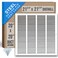 Handua Fits 20x20 Duct Opening Steel Return Air Grille by Vent Cover Grill for Sidewall and Ceiling White HVAC Cold Air Intake Grille Outer Dimensions 2175W X 2175H