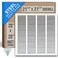 Handua Fits 20x20 Duct Opening Steel Return Air Grille by Vent Cover Grill for Sidewall and Ceiling White HVAC Cold Air Intake Grille Outer Dimensions 2175W X 2175H