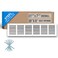 Handua Fits 30x6 Duct Opening Steel Return Air Grille by Vent Cover Grill for Sidewall and Ceiling White HVAC Cold Air Intake Grille Outer Dimensions 3175W X 775H