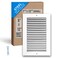 Handua Fits 6x12 Duct Opening Steel Return Air Grille by Vent Cover Grill for Sidewall and Ceiling White HVAC Cold Air Intake Grille Outer Dimensions 775W X 1375H
