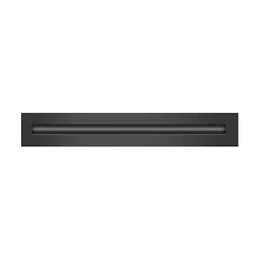 BUILDMART 18 Linear Slot Diffuser 1 Slot Single Slot Black Decorative Aluminum Air Vent Heating and Cooling Modern AC Vent Cover for Ceiling Walls Floors Texas Buildmart