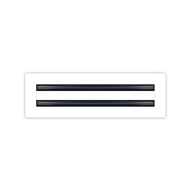 BUILDMART 14x4 Modern AC Vent Cover Decorative White Aluminum Air Vent Standard Linear Slot Diffuser Heating and Cooling Register Grille for Ceiling Walls Floors Texas Buildmart