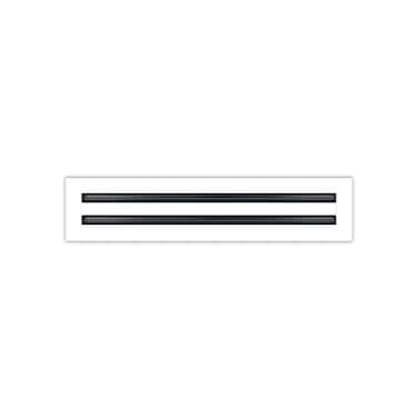 BUILDMART 16x4 White Modern AC Vent Cover Decorative Air Vent Standard Linear Slot Diffuser Register Grille for Ceiling Walls Floors Texas Buildmart