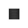 BUILDMART 6x6 Modern AC Vent Cover Decorative Black Aluminum Air Vent Standard Linear Slot Diffuser Heating and Cooling Register Grille for Ceiling Walls Floors Texas Buildmart