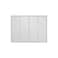 Repa Market Air Vent Cover 16x12 Inch Outer Dimensions White Galvanized Steel Louvered Grill Cover with Mesh Screen Wall or Ceiling Vent HVAC Register for Indoor and Outdoor Ventilation