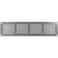 Repa Market Air Vent Cover 16x4 Inch Outer Dimensions Galvanized Steel Louvered Grill Cover with Mesh Screen Wall or Ceiling Vent HVAC Register for Indoor and Outdoor Ventilation