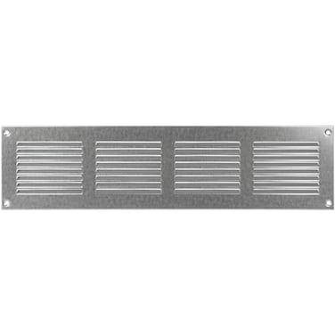 Repa Market Air Vent Cover 16x4 Inch Outer Dimensions Galvanized Steel Louvered Grill Cover with Mesh Screen Wall or Ceiling Vent HVAC Register for Indoor and Outdoor Ventilation