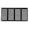 Repa Market Air Vent Cover 16x8 Inch Outer Dimensions Black Galvanized Steel Louvered Grill Cover with Mesh Screen Wall or Ceiling Vent HVAC Register for Indoor and Outdoor Ventilation
