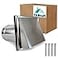 FilProfi Wall Vent Cover Exhaust Duct kit Outside The House KitchenFanDryer Deflector 4 Inch