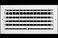 HVAC Premium 10w X 8h 1Way Air Vent Adjustable Aluminum Curved Blades Integral MultiShutter Damper HVAC Diffuser Outer Dimensions 1175W X 975H