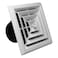 RectorSeal TRUaire GrilleDamper 81914 Plastic Ceiling Diffuser with Incorporated Ceiling Box Easy Installation HVAC 8X8 4 Way GrilleDamper