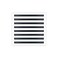 BUILDMART 16x16 Modern AC Vent Cover Decorative White Air Vent Standard Linear Slot Diffuser Register Grille for Ceiling Walls Floors Texas Buildmart