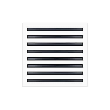 BUILDMART 16x16 Modern AC Vent Cover Decorative White Air Vent Standard Linear Slot Diffuser Register Grille for Ceiling Walls Floors Texas Buildmart